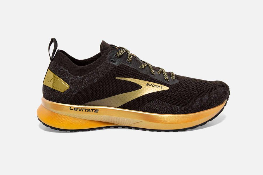 Brooks Levitate 4 Road Löparskor Dam - Svarta/Guld - 6702-UDWGN